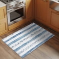 thumbnail image 3 of Blue White Stripe Bathroom Rug Washable 2x3 Entryway Rug Non Slip Modern Abstract Geometric Stripes Front Door Mat Low Pile Indoor Doormat Throw Floor Carpet for Kitchen Bedroom Entrance, 3 of 8