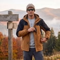 thumbnail image 5 of Dresfit Windbreaker Jacket Mens with Hood Loose Fit Long Sleeve Rain Jacket Summer 2026 Zip Up Hooded Hiking Raincoat Sun Protection Breathable Raincoats M, 5 of 7