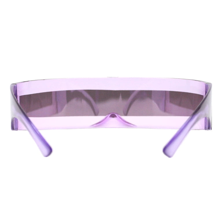 Futuristic Cyclops Shield Sunglasses Mirrored Mono Lens  display picture 1