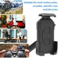 thumbnail image 4 of Motorcycle Phone Holder Bike Phone Mount 360° Rotating Handlebar Cell Phone Holder Stable Smart Phone Clamp Car Phone Clip Scooter Phone Mount Holder for 4.5-7inch Phone, 4 of 11