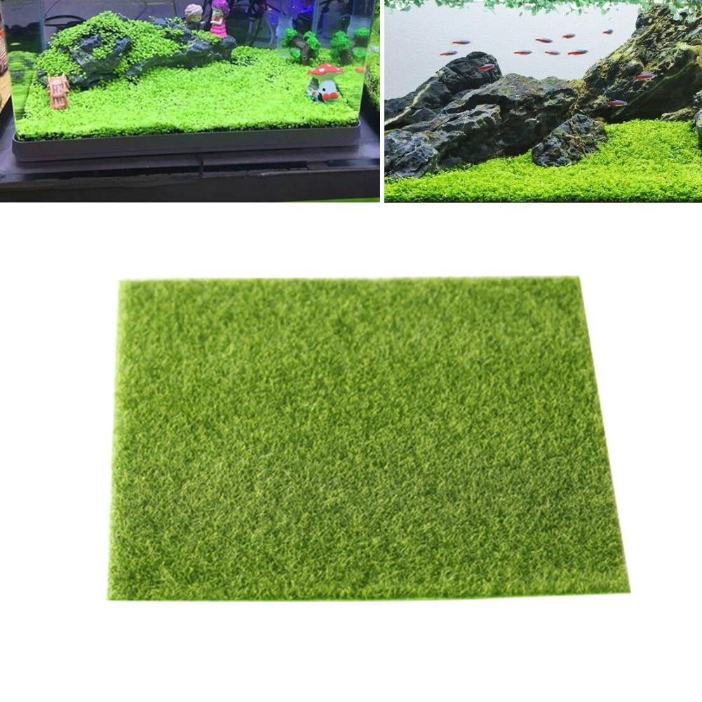 Artificial Grass Aquarium Water Lawn Ornament Aquatic - Temu