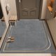 thumbnail image 1 of Nvzi Alfombra de baño, alfombra de baño peluda de felpa antideslizante, lavable a máquina y seca, color gris oscuro, 24 x 16 pulgadas, 1 of 5