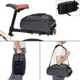 thumbnail image 4 of Mosiso Bike Rack Bag Trunk Pannier Rear Seat Bag Waterproof  Cycling Bicycle Storage Luggage Saddle Shoulder Bag, Space Gray, 4 of 7