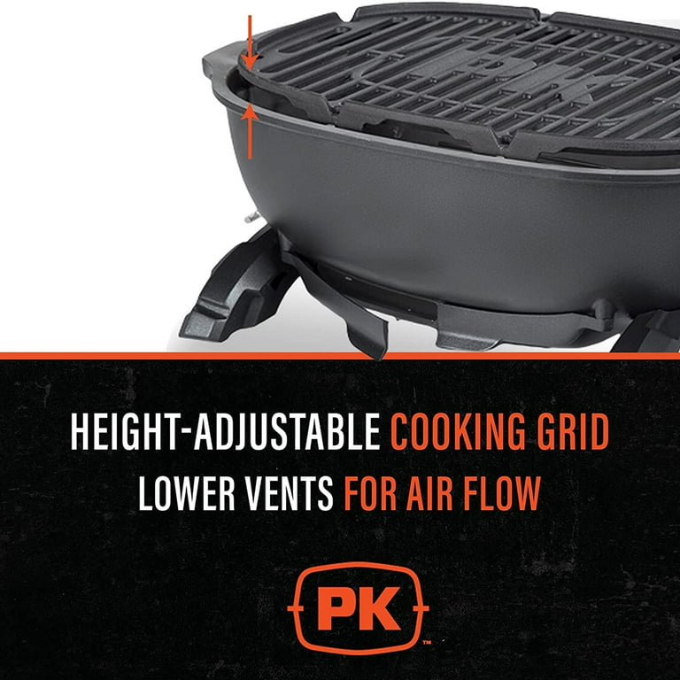 PK Grills 17 in. PKGO Hibachi Charcoal Grill Orange Walmart