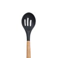 thumbnail image 3 of relayinert Kitchenware Wooden Handle Silicone Shovel Spoon Colander Brush Spatula Tool Missed 1Set, 3 of 6