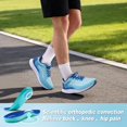 thumbnail image 3 of OrthoComfoot Men's Orthopedic Road Running Shoes, Lightweight Athletic Walking Sneakers, Blue, 3 of 9