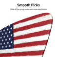 thumbnail image 7 of 6 Pack Retro-America-Flag Guitar Picks In Leather Picks Holder For Bass Electric Acoustic Guitars, 7 of 7