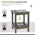 thumbnail image 4 of LovoIn | Patio Garden Side Table With 2 Layer Storage,Outdoor End Tables for Your Adirondack Chair - Gray, 4 of 9