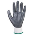 thumbnail image 2 of Portwest A310 Nitrile Work Gloves Flexible Grip Gray/White, Large, 2 of 3