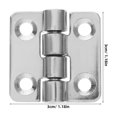 thumbnail image 2 of FOMIYES 2Ud Bisagras Para Puertas De Y Con Estructura Resistente Plateadas, 2 of 5