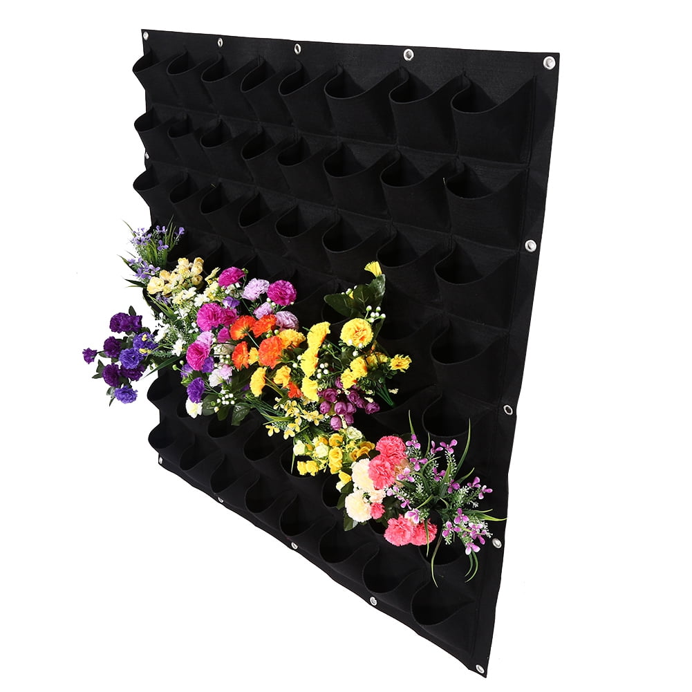 Fdit Wall Plant Bags, Wall Hanging Plant Bag,2 Colors 64 Pockets