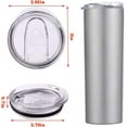 thumbnail image 2 of Tapas de repuesto para vasos delgados de 20 oz (paquete de 6), tapas de plástico resistentes a salpicaduras y derrames, boca de 2.75 pulgadas, compatibles con Yeti Rambler y otros vasos., 2 of 5