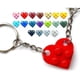 thumbnail image 1 of Heart Keyring,keychain Made With Lego Bricks Gift For Love, 1 of 1