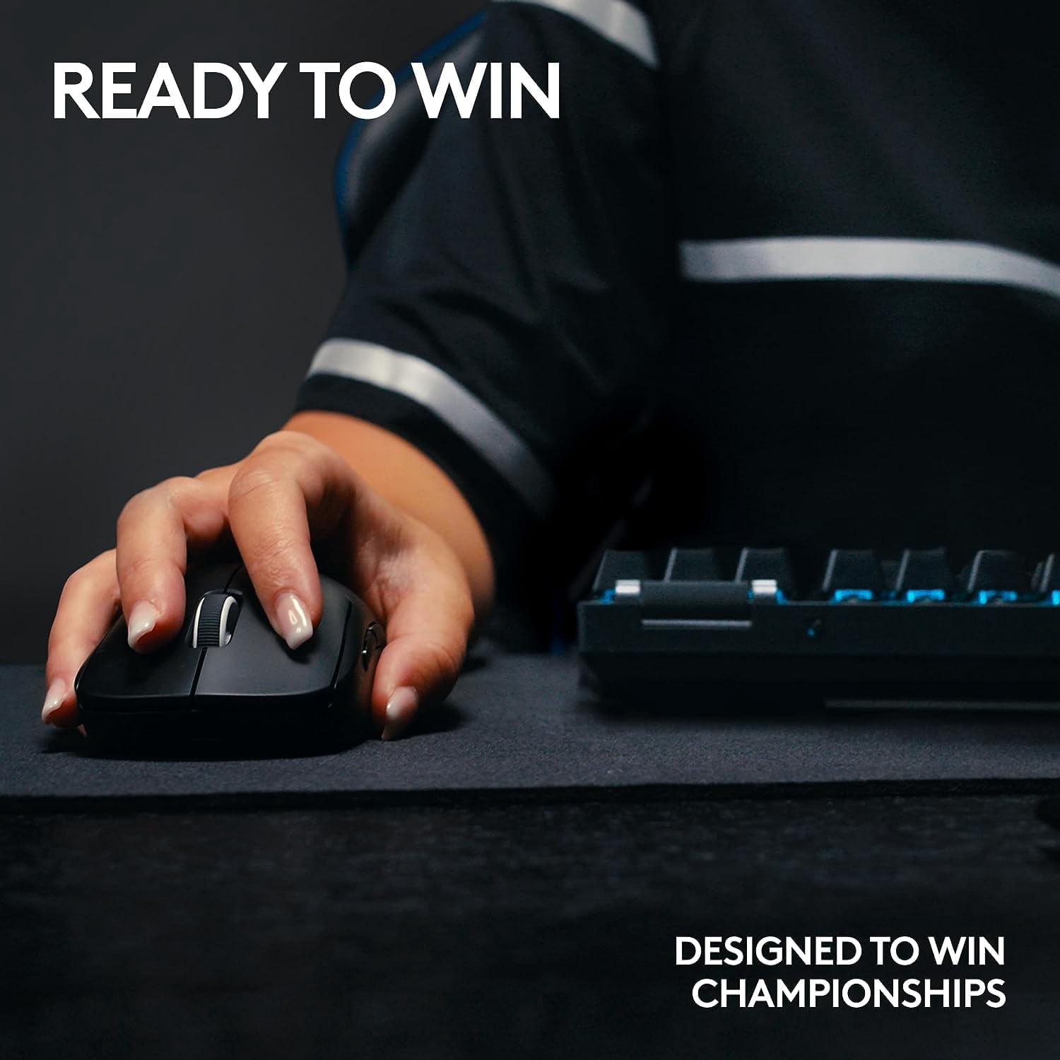 Logitech, 920-012127, PRO X TKL LIGHTSPEED Wireless Mechanical Tactile Switch Gaming Keyboard, Computer Keyboards, Black, 1, Single Piece