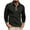 Black, variant on asjyhkr Mens Dress Shirts Long Sleeve Button down Crew Neck Pullover Lightweight Work Business Tops with Pocket