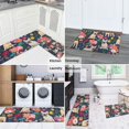 thumbnail image 5 of French Bulldog Dog and Pioneer Flower Kitchen Rugs Sets Of 2,Anti Fatigue Kitchen Mat Rugs Non Slip Washable,Decorative Kitchen Floor Mats for Kitchen,Sink,Laundry,17"x30"+17"x47", 5 of 7
