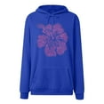 thumbnail image 6 of adviicd Hoodies for Women Oversized Printed Sweatshirts Fall Fashion Outfits 2025 Casual Sweaters Tops Workout Winter Clothes (Blue, 3XL), 6 of 6