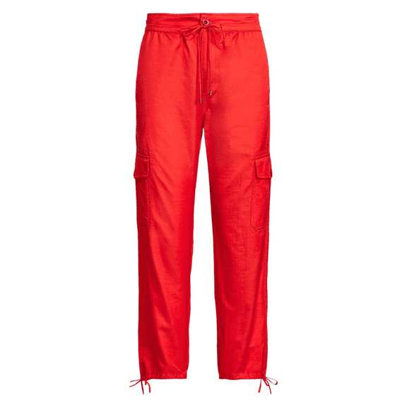 LAUREN Ralph Lauren Cropped Cotton-Blend Cargo Pants, Orange, 14