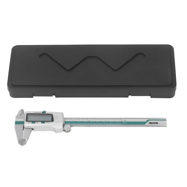 Calibrador digital de 0 a 150 mm y 0 a 6 pulgadas con pantalla LCD de alta precisión, calibrador Vernier electrónico de acero inoxidable, herramienta de medición