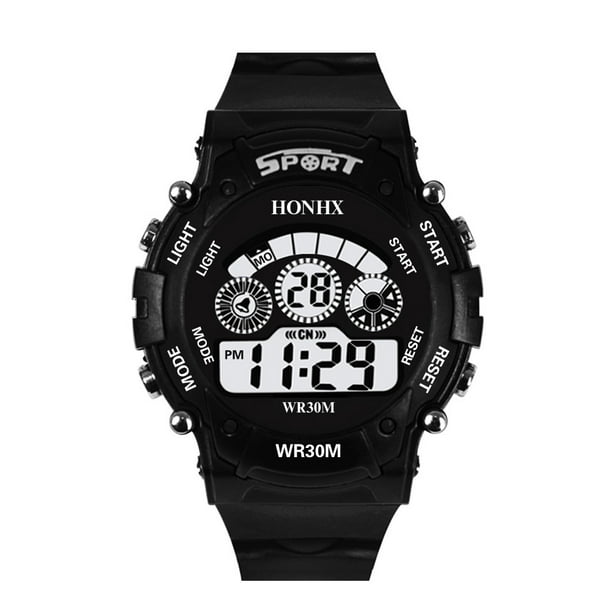 XZNGL Mens Watch Mens Digital Watch Fashion Mens Digital Led Analog Quartz Alarm Date Sports Wrist Watch