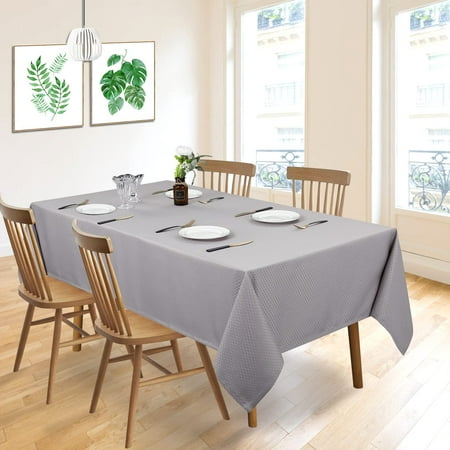 

Juiluna Rectangle Oblong Tablecloth 60 x84” 7 Feet Water Resistant Dust-Proof & Anti-Stain Table Cover for Kitchen Dinning Party Farmhouse Tabletop Decoration