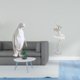 thumbnail image 2 of Escultura de pingüino, estatua de animal, figura de bailarina, adorno de mesa, artesanía de resina, adecuada para dormitorio, sala de estar, oficina,, 2 of 8