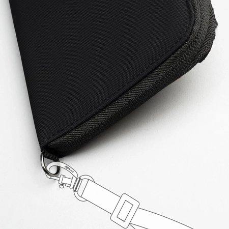 防犯用 PacSafe スキミング防止 パックセーフ 財布 スリム ウォレット 二つ折 RFIDセーフ アラウンドウォレット 海外旅行 12970383(ei0a271)