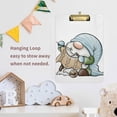 thumbnail image 5 of FMSHPON Christmas Gnome Sweater Clipboard Hardboard Wood Nursing Clip Board and Pull for Standard A4 Letter 13x9 inches, 5 of 5