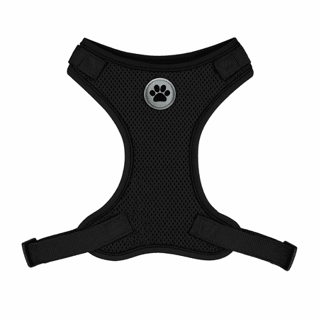 Vibrant Life Mesh Adjustable, Reflective Dog Walking Harness, Black, XS