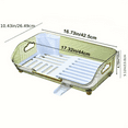 SHENZHYIXINC Easy to Clean Dish Drying Rack with Handle and Drainboard