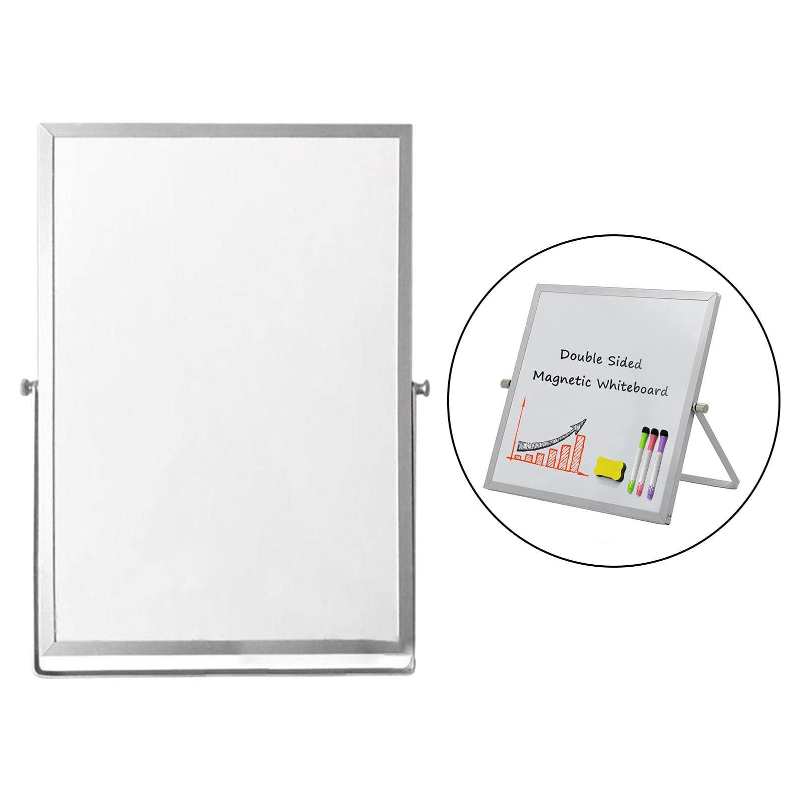 Dry Erase White Board Desktop Mini Easel Reversible For Office Home  20x30cm 