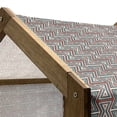 thumbnail image 5 of Geometric Pet House, Colorful Composition with Triangles Retro Hourglass Motifs Abstract, Outdoor & Indoor Portable Dog Kennel with Pillow and Cover, 5 Sizes, Multicolor, by Ambesonne, 5 of 5