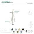 thumbnail image 6 of Kingston Brass KS7016RL Royale Freestanding Tub Faucet with Hand Shower, Polished Nickel, 6 of 7