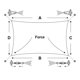 thumbnail image 3 of Toldo de vela de sombra impermeable de 3x4x5m, toldo triangular para Patio, piscina, toldo triangular para patio al aire libre, jardín (1 pieza), 3 of 3