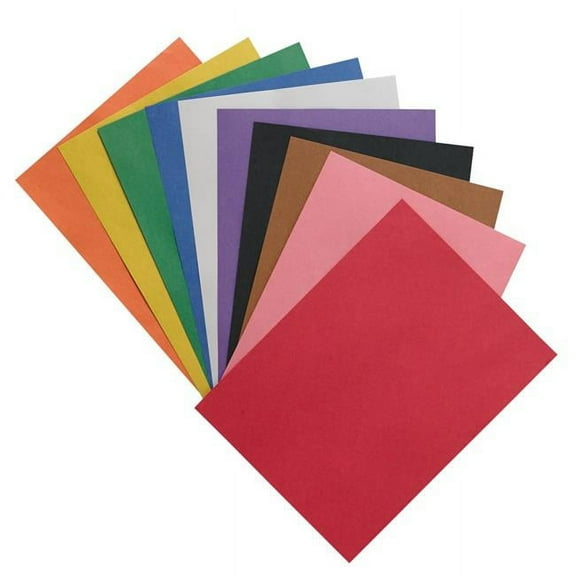 Pacon 1506517 12 x 18 in. Heavyweight Construction Paper, Assorted - Pack of 100