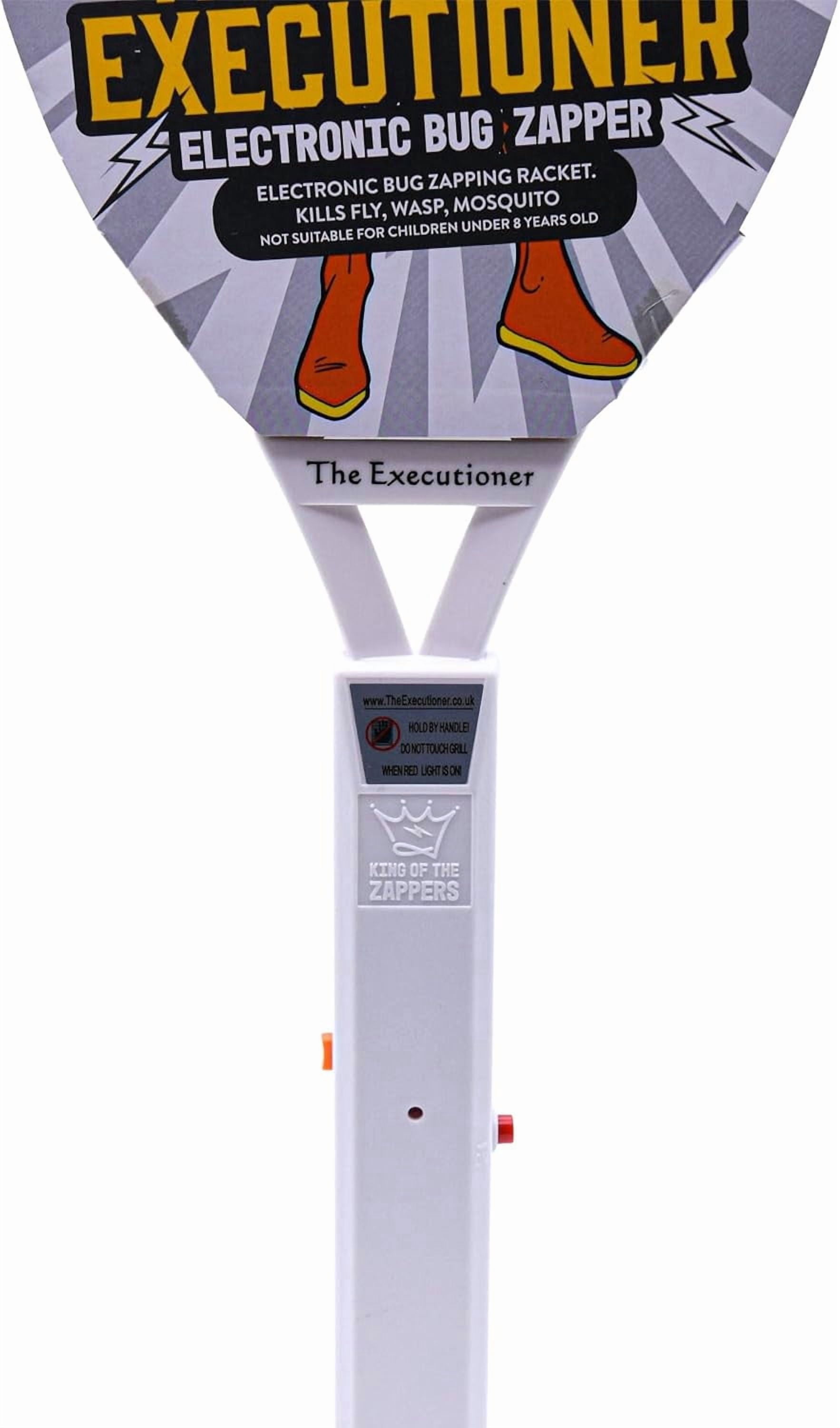 The Executioner White Fly Swatter Racket Bug Zapper, 23 in, with Safety Switch