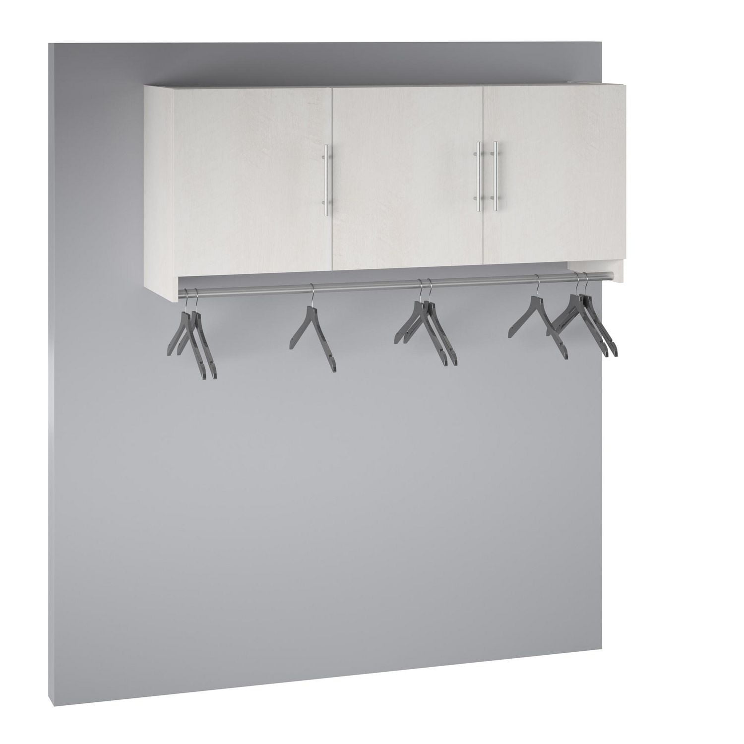 Systembuild Evolution Camberly Armoire murale 3 portes avec tringle de suspension Chêne ivoire