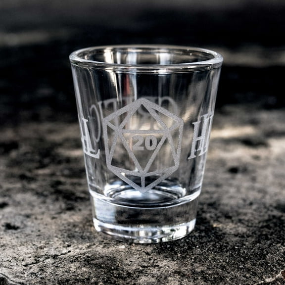 Critical Hit Shot glass