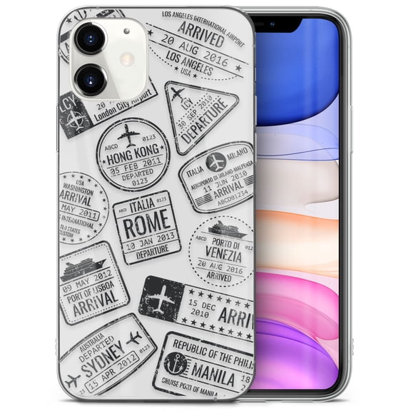 Case Yard iPhone-12-Mini Case Clear Soft & Flexible TPU Ultra Low Profile Slim Fit Thin Shockproof Transparent Bumper Protective Cover Drop Protective Cell Phone Cases (Travel Case)