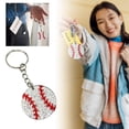 thumbnail image 1 of Basketball Football Rugby Keychain Sport Enthusiast Durable Metal Keyring For Athletes Fans And Players, 1 of 5