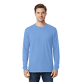 thumbnail image 4 of Gildan Men's Ultra Cotton Long Sleeve T-Shirt, Durable Classic Fit Tee, Carolina Blue, 9-Pack, 2XL, 4 of 6
