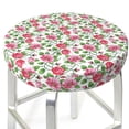 thumbnail image 3 of Honeii Flower Bar Stool Covers – Perfect Fit for 12" to 14" Round Stools, Crease-Resistant, Stretchy, Washable & Dustproof Seat Slipcovers-13 inch, 3 of 7