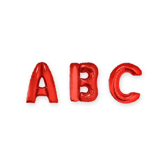 Globo de foil con letra U ESPA 102 cm rojo