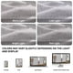thumbnail image 4 of Cortinas de ventana CUCRAF, 100% opacas, lino sintético, 214 x 213 cm, color blanco, 4 of 8