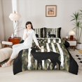 thumbnail image 4 of Homewish Brown Deer 3 Pieces Queen Comforter Set for Teens,Jungle Wildlife Ultra Soft Bedding Sets,Camouflage USA Flag Bedding Comforter Set Breathable,Luxury Bedroom Decor,Reversible, 4 of 8