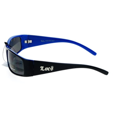 Locs Cholo Gangster Motorcycle Biker Men Sunglasses - Black (Checker) LC77