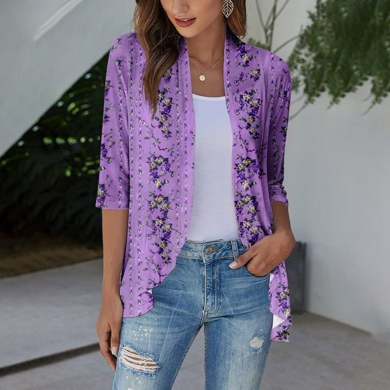 Purple hotsell duster cardigan