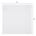 thumbnail image 6 of REGALWOVEN Pack of 6 Cotton Cloth Napkins - Washable and Reusable for Restaurant, Weddings, Events, and Parties White 18x18inch, 6 of 6