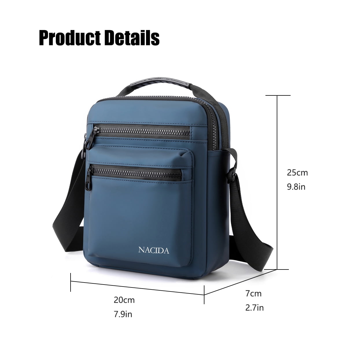 Sovegavy Mens Messenger Bags Small Shoulder Bags Crossbody Bags for Outdoor Work Business