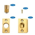 thumbnail image 3 of 4Pack Closet Door Ball Catch Hardware Adjustable with Strike Plate Catch, Gold, 3 of 5